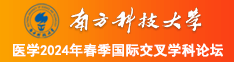 插入嫂子的屄视频南方科技大学医学2024年春季国际交叉学科论坛